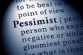 Definition of the word pessimist