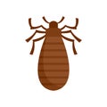 Pest bug icon flat isolated vector Royalty Free Stock Photo