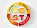 PEST Business Infographic target