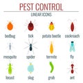 Pest control colored set