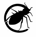 Pest control company logo, pest control Royalty Free Stock Photo