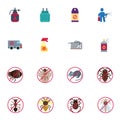 Pest control elements collection Royalty Free Stock Photo