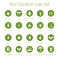 Pest Control Icon set Royalty Free Stock Photo