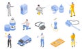 Pest Control Icons Set Royalty Free Stock Photo