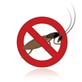 Pest control, insect repellent emblem Royalty Free Stock Photo