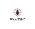 Pest Control Logo Template. Insect Vector Design
