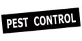 Stamp with text Pest control Royalty Free Stock Photo