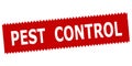 Stamp with text Pest control Royalty Free Stock Photo