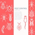 Pest control template Royalty Free Stock Photo