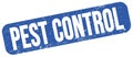 PEST CONTROL text on blue grungy stamp sign Royalty Free Stock Photo