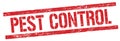 PEST CONTROL text on red grungy rectangle stamp Royalty Free Stock Photo