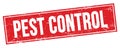 PEST CONTROL text on red grungy rectangle stamp Royalty Free Stock Photo