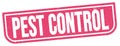 PEST CONTROL text written on pink stamp sign Royalty Free Stock Photo