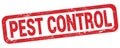PEST CONTROL text written on red rectangle stamp Royalty Free Stock Photo