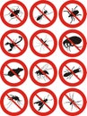 Pest control - warning sign