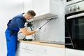 Pest Control Worker Spraying Insecticide Royalty Free Stock Photo