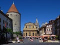 Pestalozzi Place, Yverdon-les-Bains, Switzerland Royalty Free Stock Photo