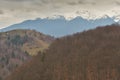 The Pestera village from Transylvania, landscape from Romania. Royalty Free Stock Photo