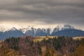 The Pestera village from Transylvania, landscape from Romania. Royalty Free Stock Photo