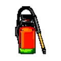 pesticide garden sprayer game pixel art vector illustration