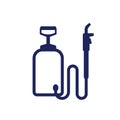 pesticide sprayer or insecticide icon on white