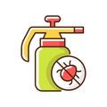 Pesticides RGB color icon