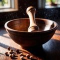 Pestle , device to pound and grind spices