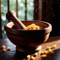 Pestle , device to pound and grind spices