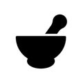 Pestle glyph flat icon