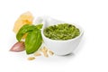 Pesto Genovese and ingredients Royalty Free Stock Photo