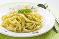 Pesto pasta Royalty Free Stock Photo