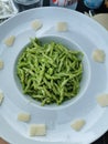 Pesto pasta trofie italy Liguria food italian main course