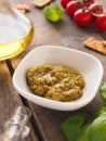 Pesto verde, Italian food Royalty Free Stock Photo