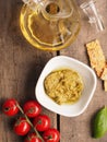 Pesto verde, Italian food Royalty Free Stock Photo