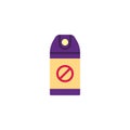 Pests repellent spray bottle flat icon Royalty Free Stock Photo