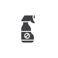 Pests repellent spray vector icon