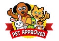 Pet Approved Seal Royalty Free Stock Photo