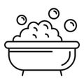 Pet bath icon, outline style Royalty Free Stock Photo