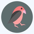 Pet Bird Icon in trendy flat style isolated on soft blue background Royalty Free Stock Photo