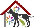 Pet care logo Royalty Free Stock Photo