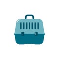 Pet carrier vector icon. Carrying icon isolated on white Royalty Free Stock Photo