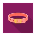 Pet collar icon of vector illustration for web and mobile