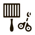 Pet Comb and Scissors Icon Vector Glyph Illustration Royalty Free Stock Photo