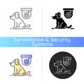 Pet control camera icon Royalty Free Stock Photo