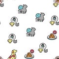 Pet Disease Ill Health Problem Vector Seamless Pattern Royalty Free Stock Photo