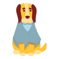 Pet dog clothes icon, cartoon style Royalty Free Stock Photo