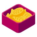 Pet dog food icon, isometric style Royalty Free Stock Photo