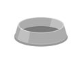 Pet food bowl for dog cat vector icon. Pet plate isolated flat feed bowl Royalty Free Stock Photo