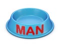 Pet food bowl for man 3D