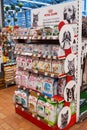 Pet food. Royal Canin brand stand in store. Dog and Cat Food products on supermarket. Minsk, Belarus - may 2022 Royalty Free Stock Photo